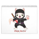 Ninja Meow™ Calendar at Zazzle