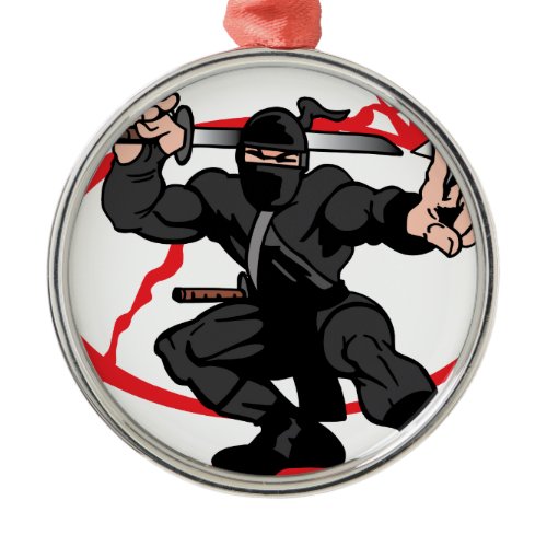 Ninja Metal Ornament