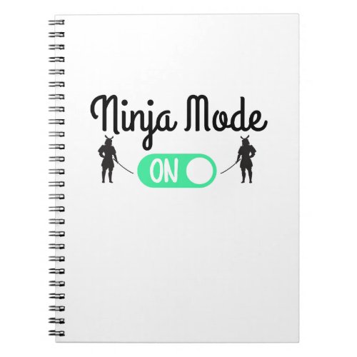 ninja mode On T_Shirt Notebook