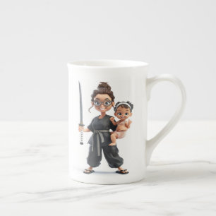 Ninja Mom Bone China Mug