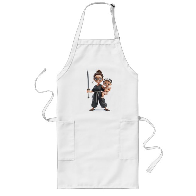 Ninja Mom Long Apron (Front)