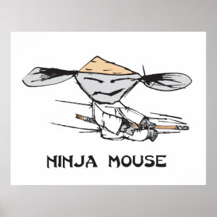 Ninja Mouse Poster