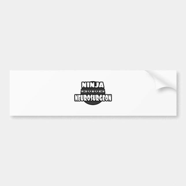 Ninja Neurosurgeon Bumper Sticker (Front)