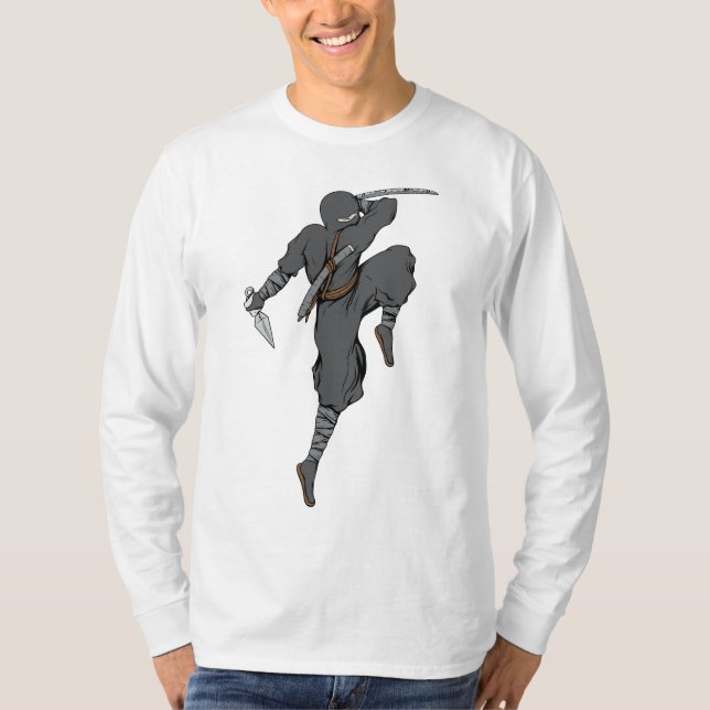 Ninja ~ Ninjas 4 Martial Arts Warrior Fantasy Art T-Shirt (Front)
