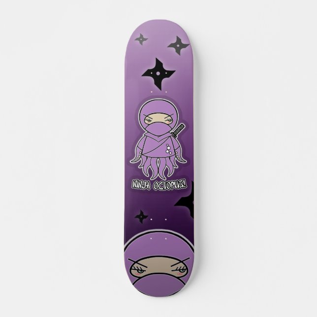 Ninja Octopus! Skateboard Deck (Front)