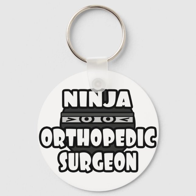 Ninja Orthopedic Surgeon Keychain (Front)