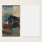 Ninja Painting circa 1853 Japan (Front & Back)