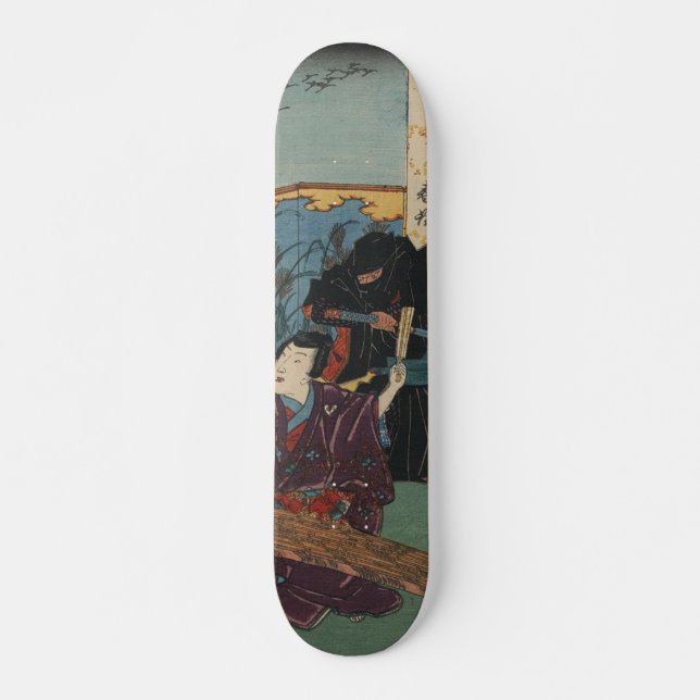 Ninja Painting circa 1853 Skateboard (Front)