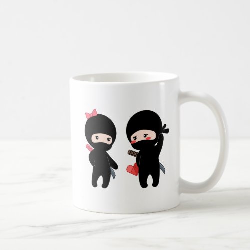 Ninja Pair a Boy and a Girl Coffee Mug