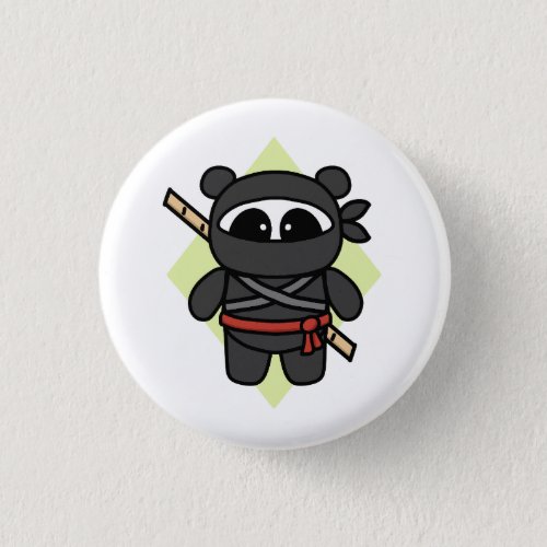 Ninja Panda by Amanda Roos Button