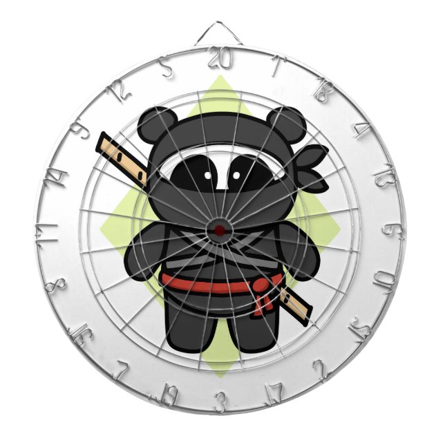 Ninja Panda by Amanda Roos Dart Board (Front)