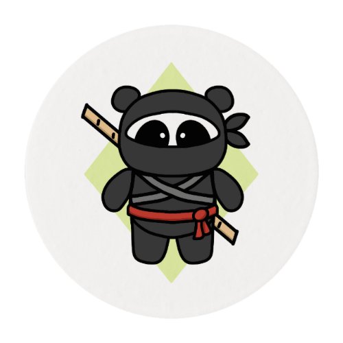 Ninja Panda by Amanda Roos Edible Frosting Rounds