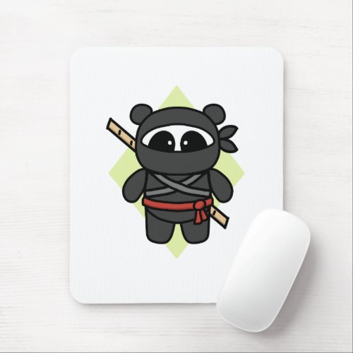 Ninja Panda by Amanda Roos Mouse Pad