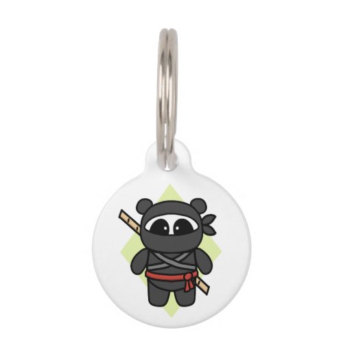 Ninja Panda by Amanda Roos Pet ID Tag