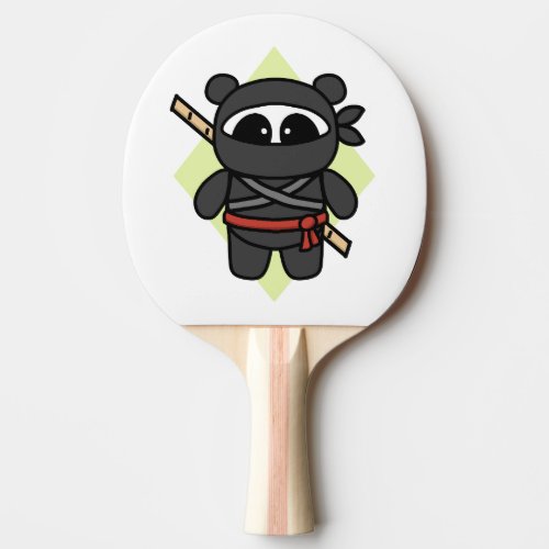 Ninja Panda by Amanda Roos Ping Pong Paddle