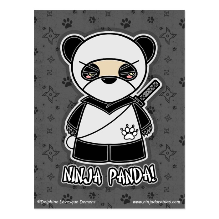 Ninja Panda Postcard