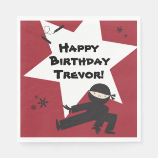 Ninja Party Napkins - Pick Your Own Color!