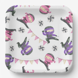 Ninja Party Paper Plates Ninja Plates