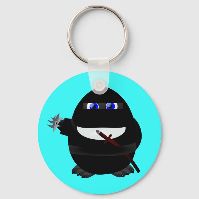 Ninja Penguin Keychain (Front)