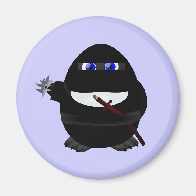 Ninja Penguin Magnet (Front)