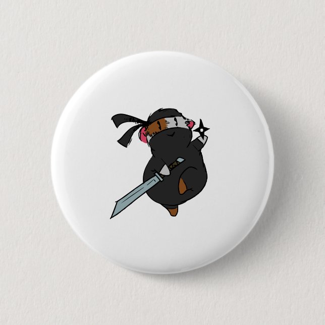 ninja pig-01 button (Front)