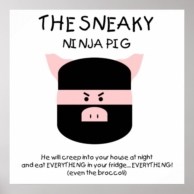 Ninja Pig! Poster (Front)