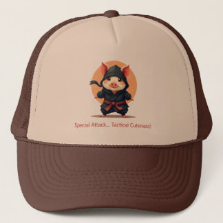 Ninja Pig Trucker Hat