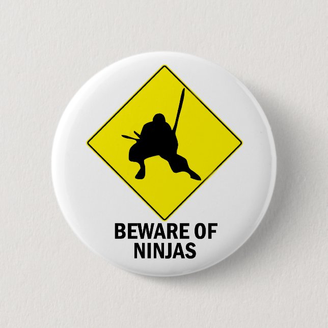 Ninja Pinback Button (Front)