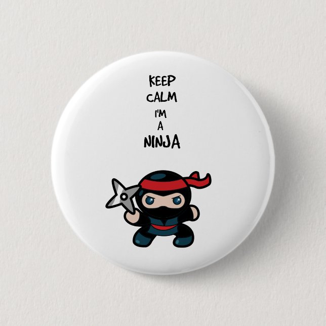 Ninja Pinback Button (Front)