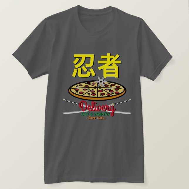 Ninja Pizza Delivery T-Shirt (Design Front)