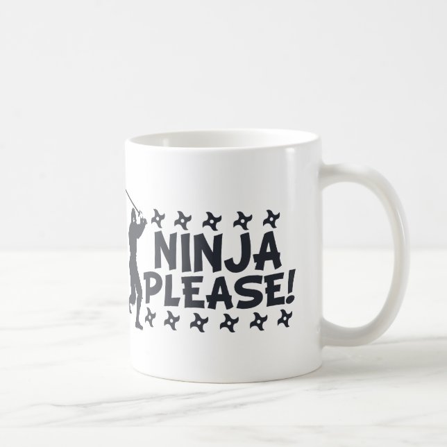 Ninja Please Coffee Mug (Right)