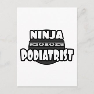 Ninja Podiatrist Postcard