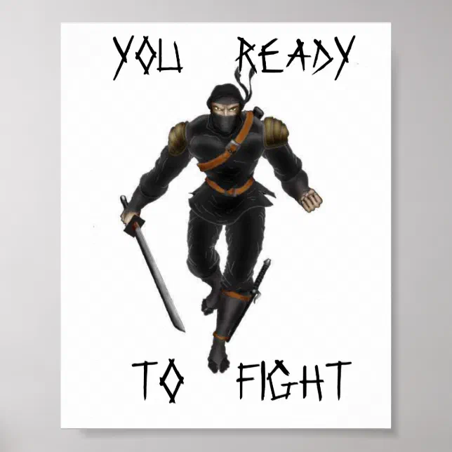 ninja poster | Zazzle