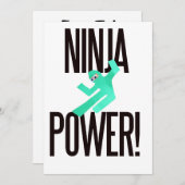 Ninja Power Invitation (Front/Back)