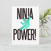 Ninja Power Invitation (Standing Front)