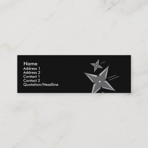 Ninja Profile Cards Business Card Template