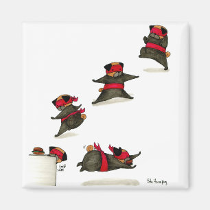 Ninja Pug Snack Attack! Magnet
