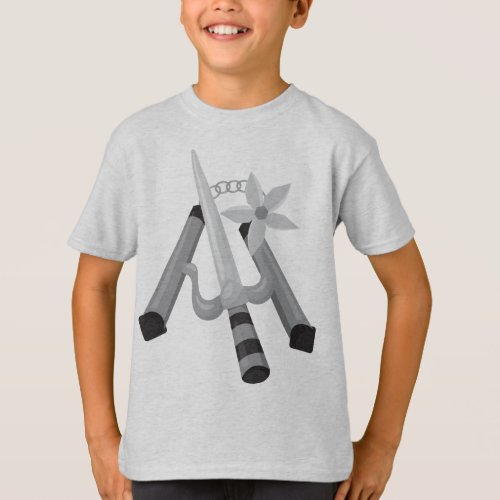 Ninja Ready  Kids Hanes TAGLESS T_Shirt