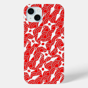 Ninja Shuriken and Kunai Design iPhone 15 Plus Case