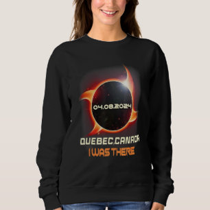 Ninja Shuriken Total Solar Eclipse 2024 Quebec Can Sweatshirt