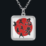 Ninja Silver Plated Necklace<br><div class="desc">Ninja</div>