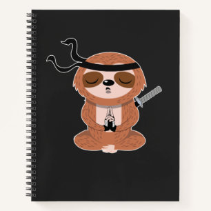 Ninja Sloth Notebook