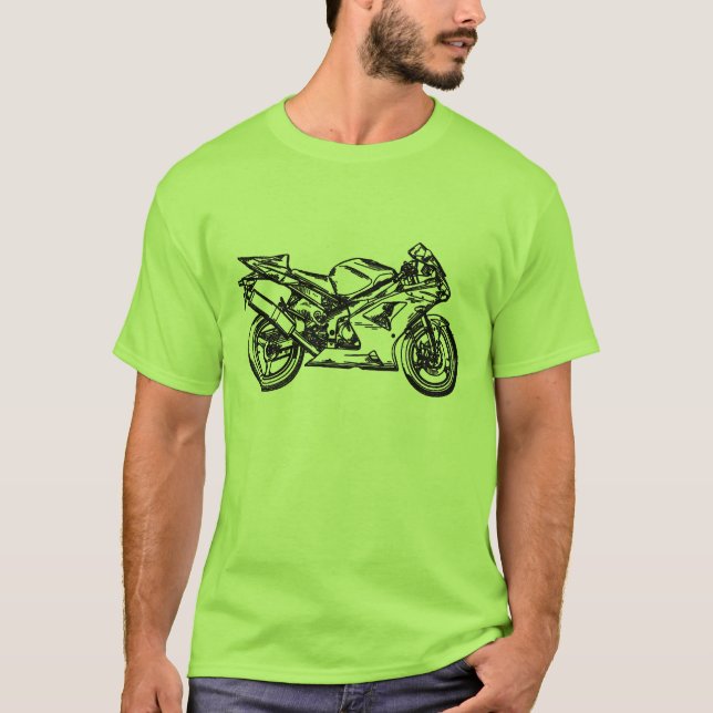 Ninja Sportbike Art T-Shirt (Front)