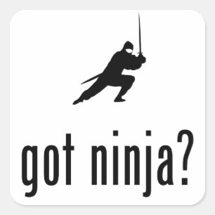 Ninja Square Sticker