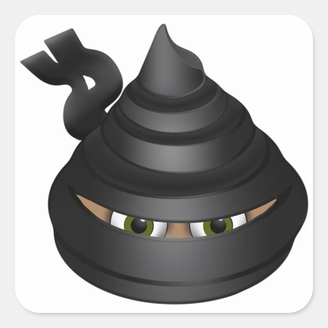 Ninja Square Sticker (Front)