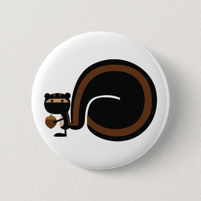 Ninja Squirrel Button (Front)