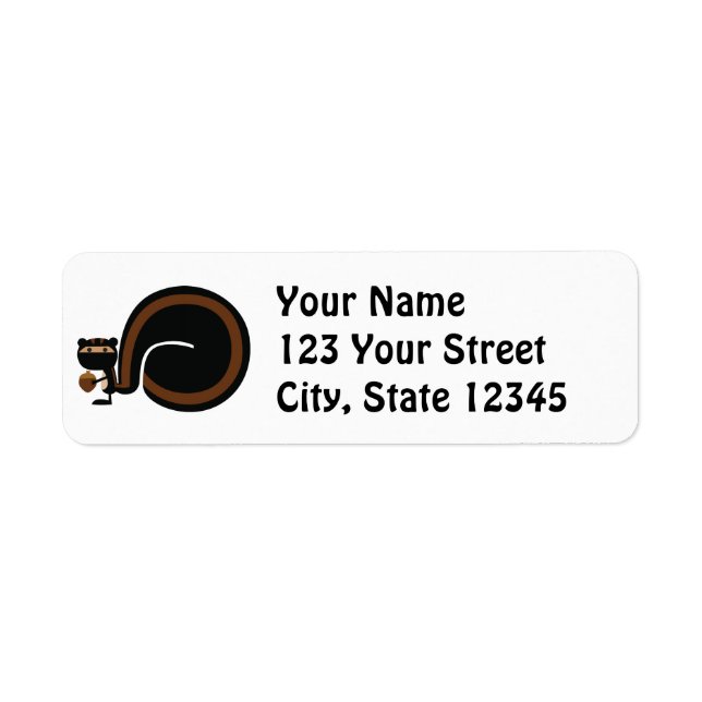 Ninja Squirrel Label (Front)