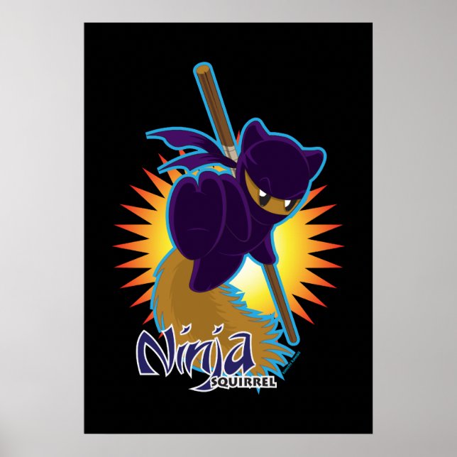 Ninja Squirrel Poster (Front)