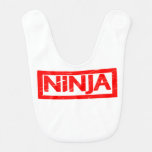 Ninja Stamp Baby Bib