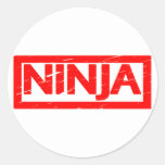 Ninja Stamp Classic Round Sticker